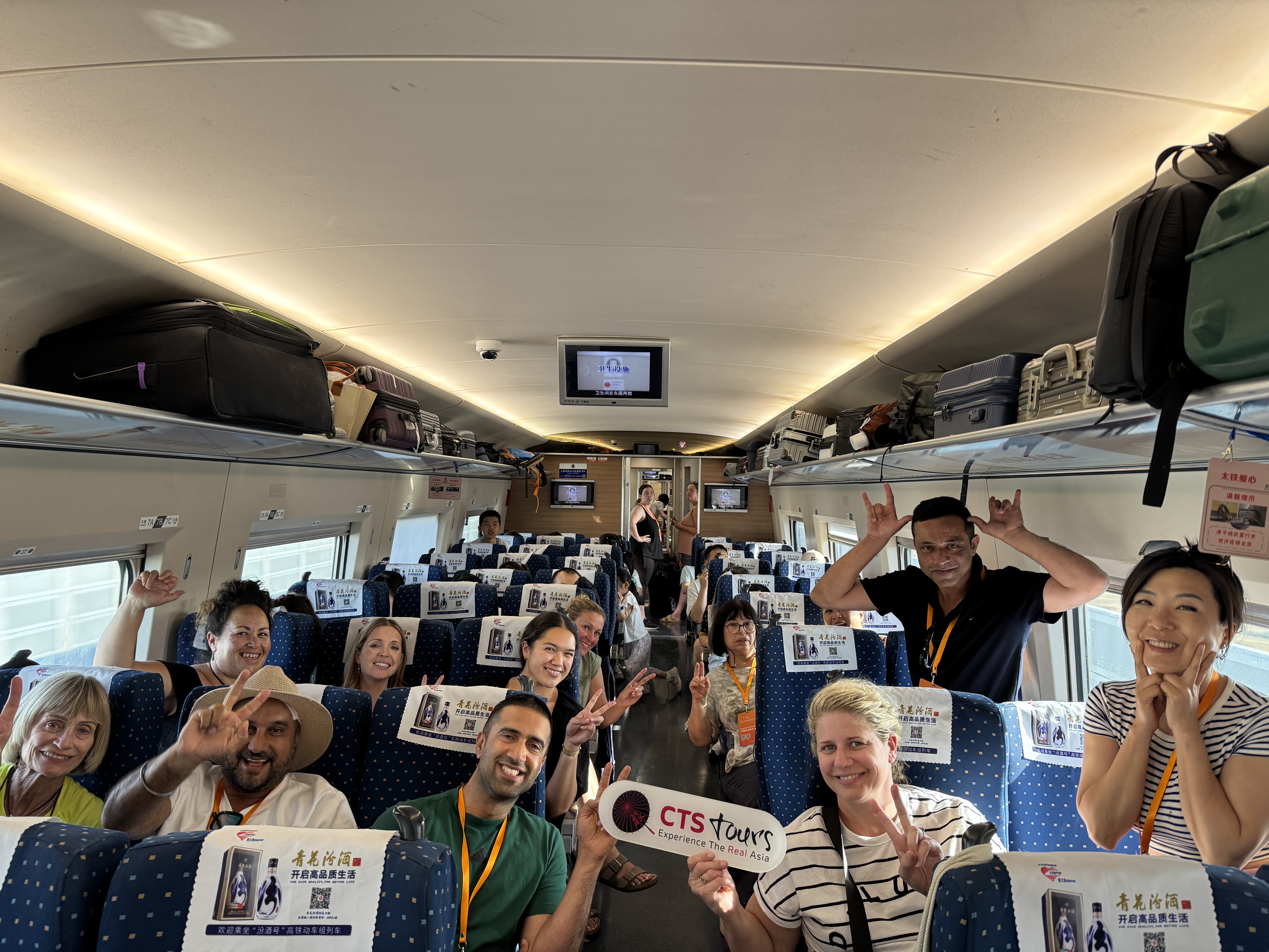 CTS traveller candid · group moment in China